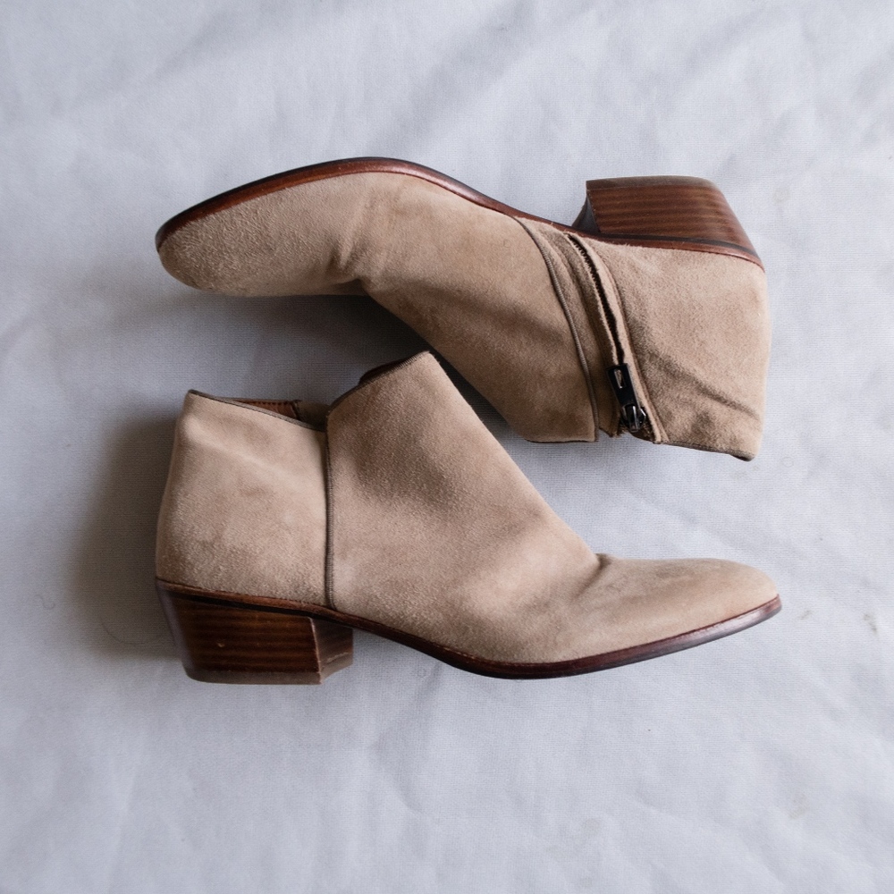 Sam Edelman Ankle Petty Suede Booties Size 9